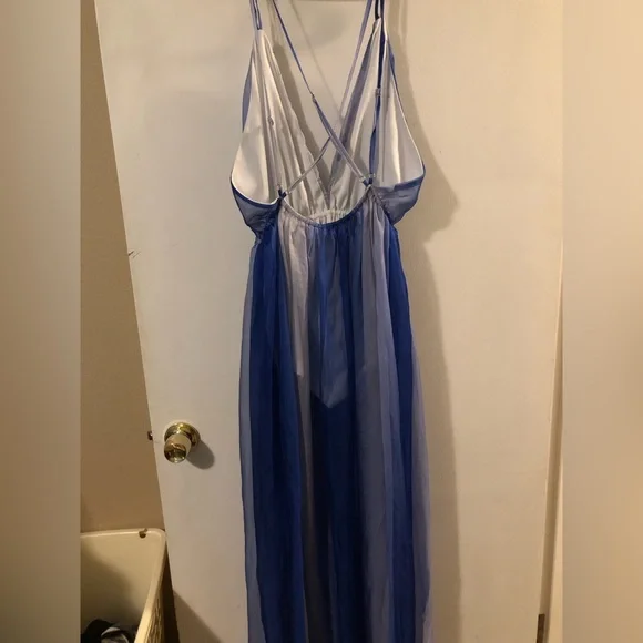 Fashion Nova Ombre Sheer Maxi Dress With Shorts - Picture 3 of 7